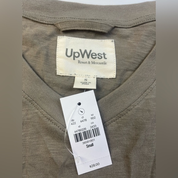 UpWest Clean Cotton V-Neck T-Shirt R133 V2 N222 - Picture 4 of 8